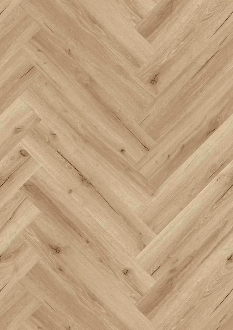 JOKA Design 555 Wooden Styles Herringbone Click | 702H Oak Creme EIR – Herstellerabbildung