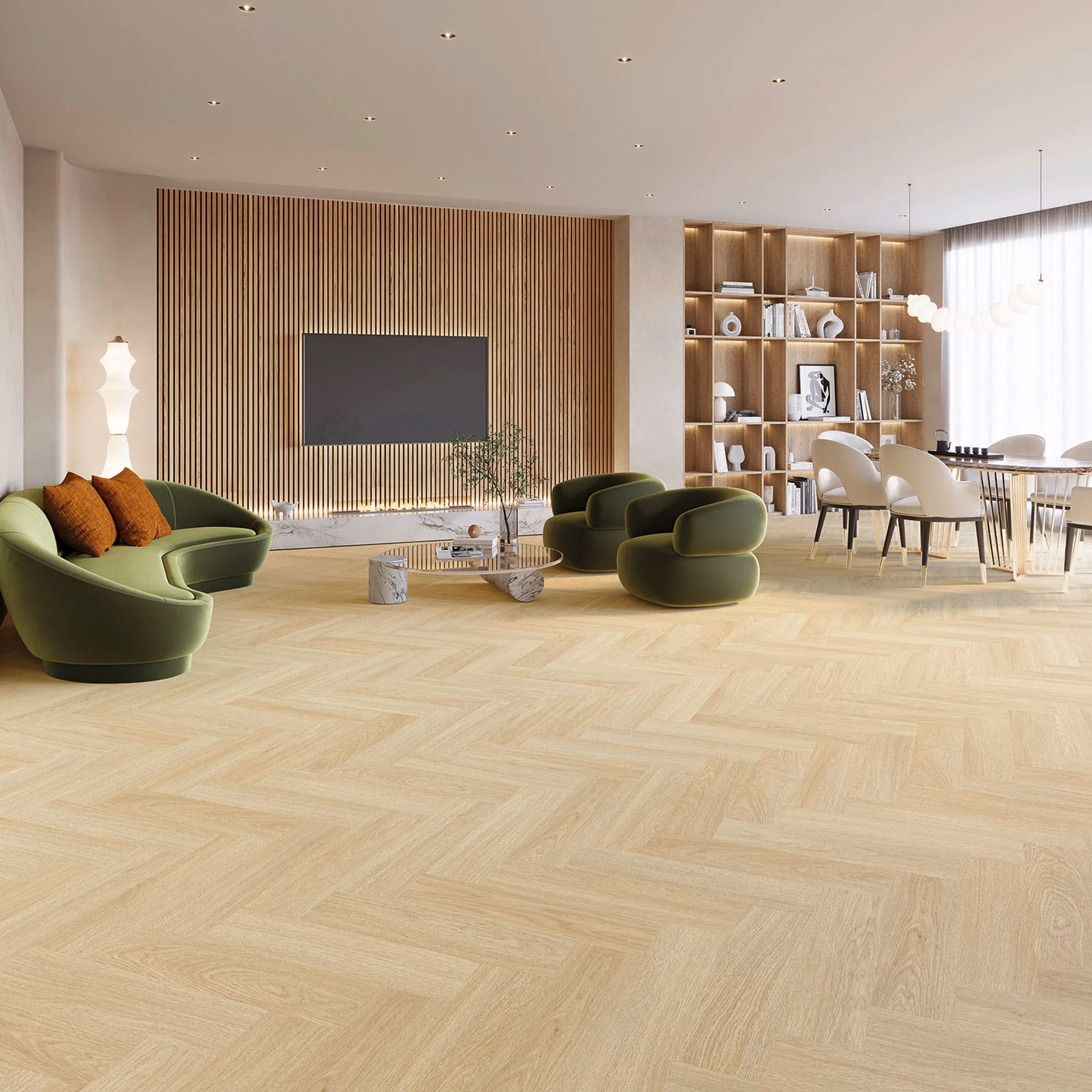 JOKA Design 555 Evolut Fischgrät Click | 101 Almond Oak EIR – Originalabbildung des Herstellers