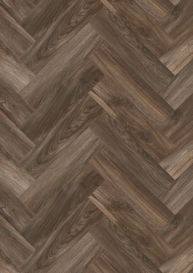 JOKA Design 555 Evolut Fischgrät Click | 106 Mud Oak EIR – Herstellerabbildung