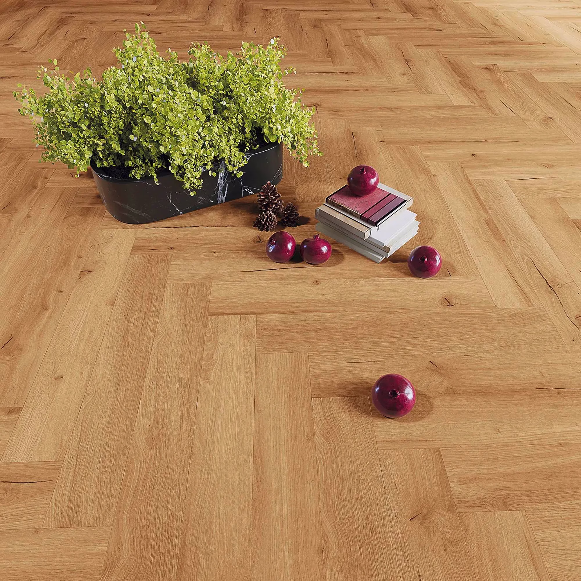 JOKA Design 555 Wooden Styles Herringbone Oak Chalet EIR – Herstellerabbildung