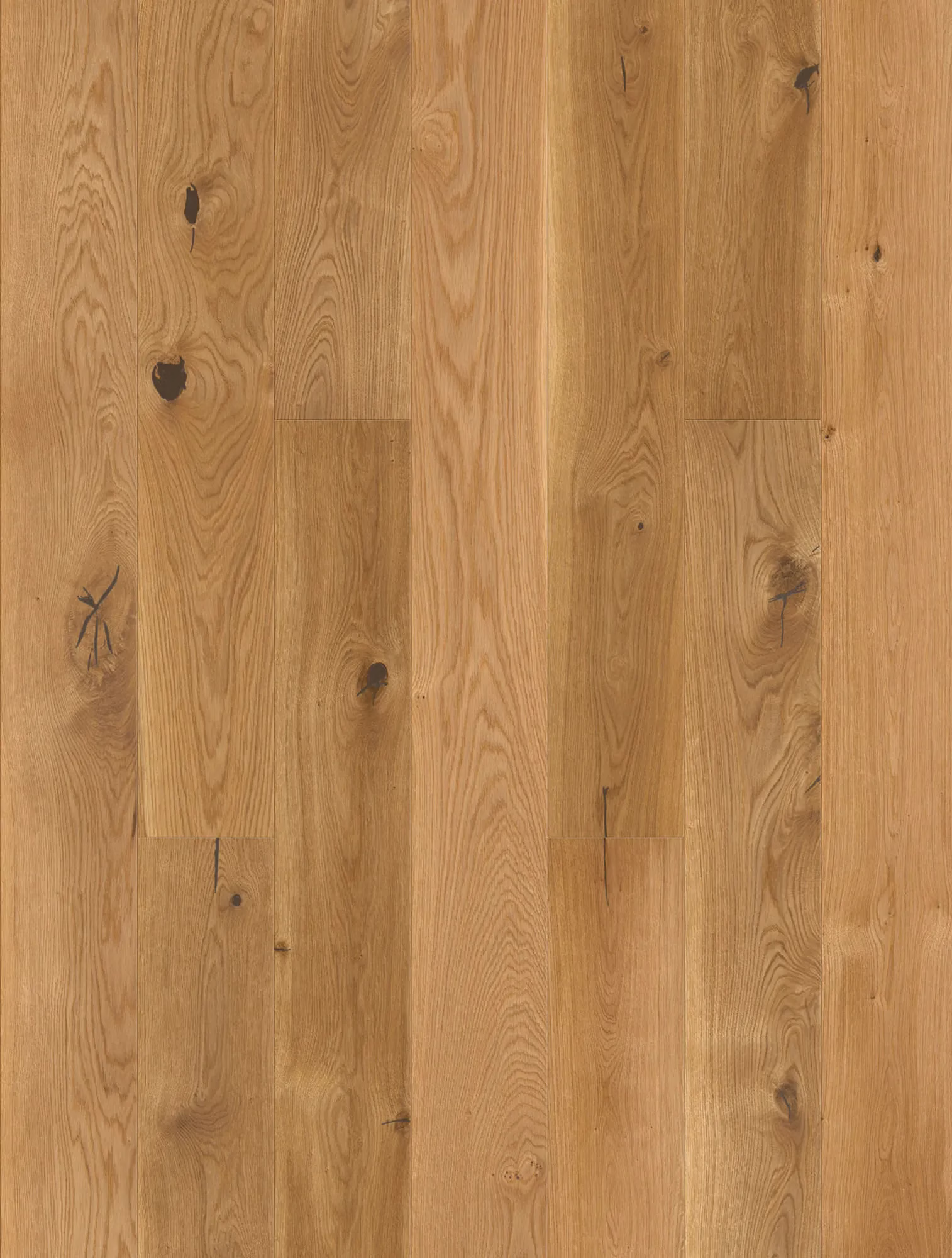 JOKA Calgary 435 LD | E6203 Eiche gebürstet VILLA VP | 2.200 × 185 × 13,5 mm – Oberflächenmuster (Herstellerabbildung)