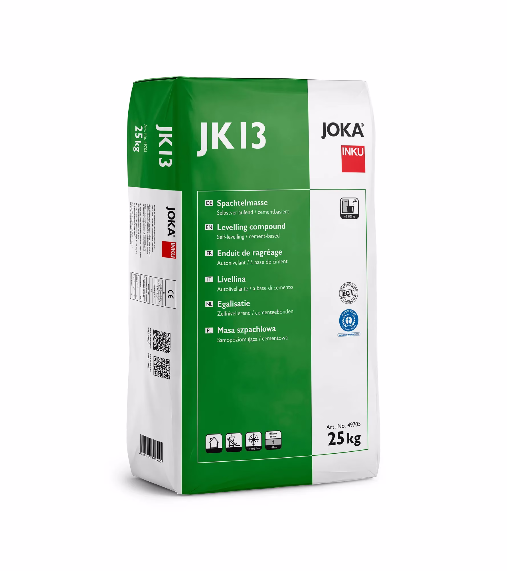 JOKA JK 13 – Zementäre Spachtelmasse · 25 kg – Herstellerabbildung